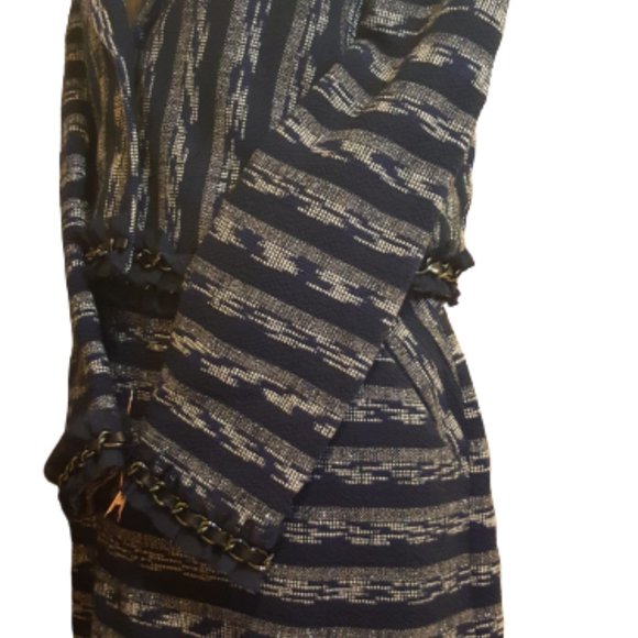 ☄Ramy Brook Blue & Silver Blazer☄ - Picture 5 of 9